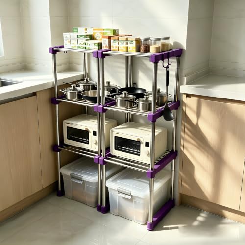 BLULEE Expandable Standing Shelf Unit, Adjustable Storage - Image 6