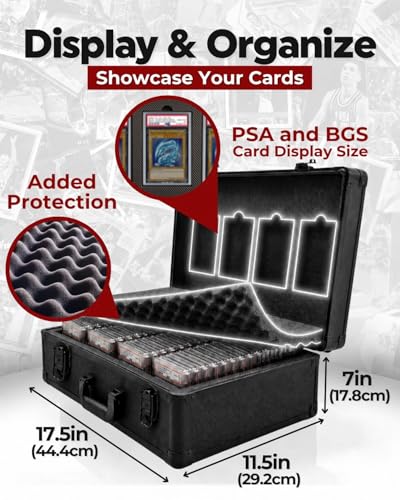 4-Row Graded Card Case - Graded Card Storage Box | Home Organization - Image 3