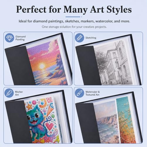 Diamond Art Portfolio Book 22"×16" (55cm×40cm), 30sleeves - Image 8