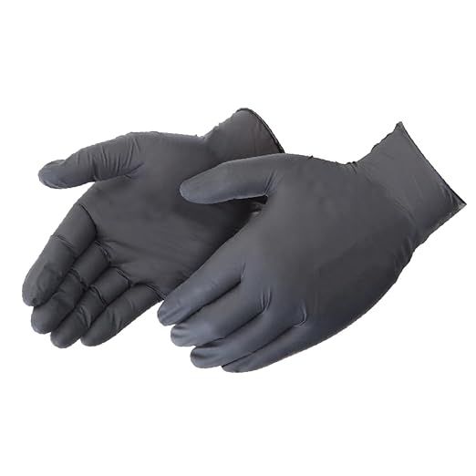 BioSkin Nitrile Exam Grade Disposable Gloves, 4 Mil - Medium | Powder-Free, Chemical + Puncture Resistant, Textured | for Medical, Industrial, Janitorial, Food Service (Box of 100)
