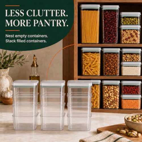 8-Piece Airtight Food Storage Containers, Pasta Pantry - Image 7