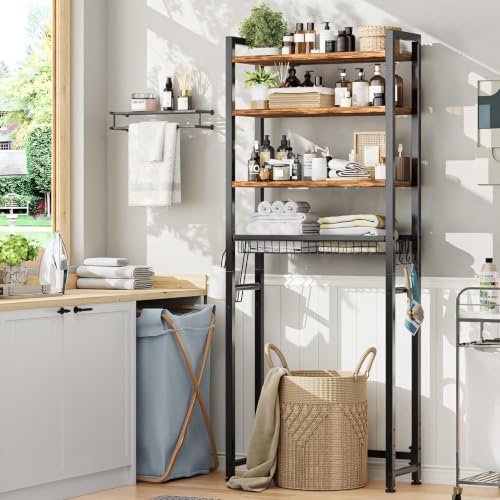 Simple Trending 4 Tier Over The Toilet Storage Rack - Image 3