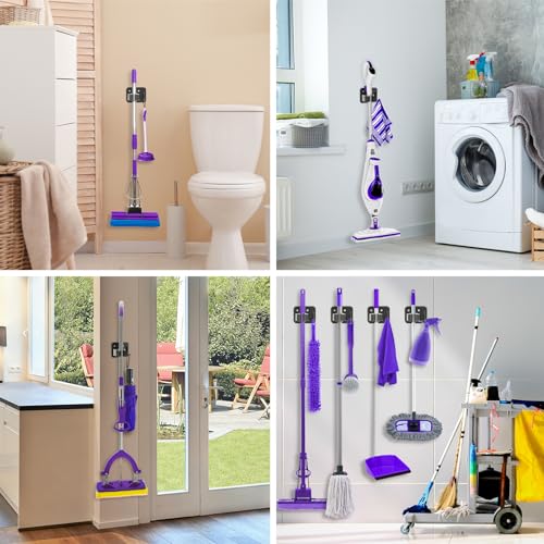 Broom Holder Wall Mount Rack, 304 Stainless Steel Mop - Image 7