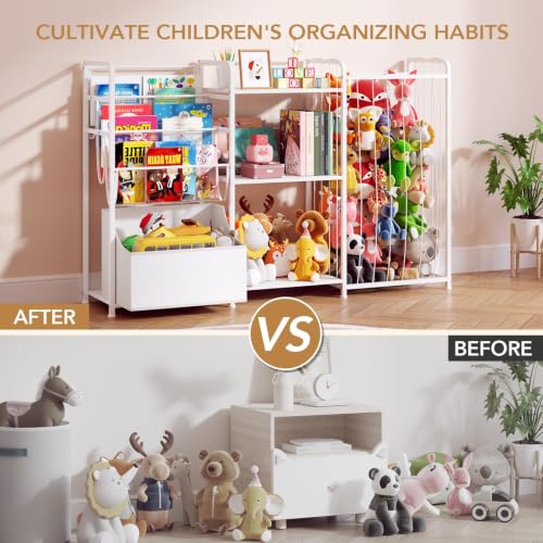 BBLIKE Kids Bookshelf and Toy Storage Organizer | Home Organization - Image 6