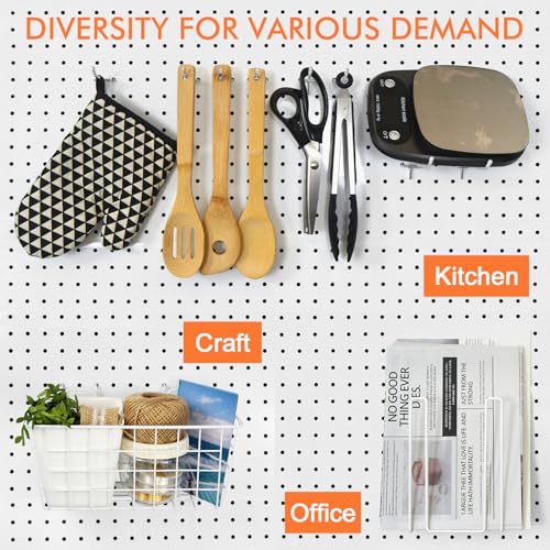 Pegboard Organizer Set 42Pack Peg Board Baskets Hooks Bins - Image 6