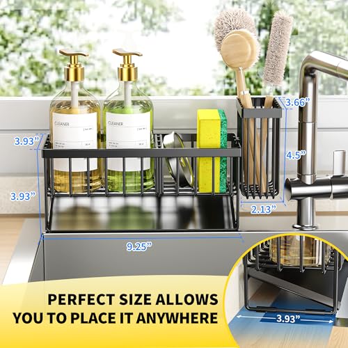 Cisily Sink Caddy Sponge Holder for Kitchen with Bru | All Products - Image 5