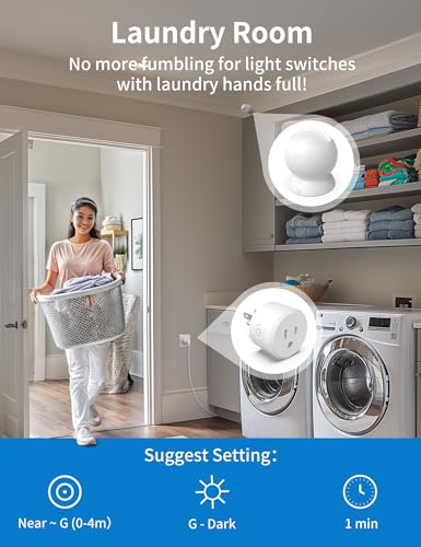 2 Pack Wireless Motion Sensor Outlet, Plug-in PIR Infrared Motion - Image 7