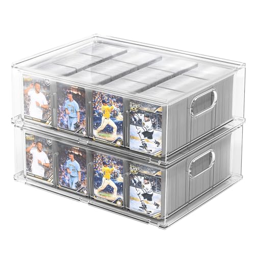 Trading Card Storage Box, Clear Large Storage Organizer - Image 2
