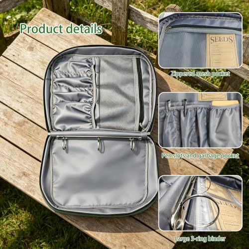 Seed Storage Organizer Binder with 20 Pcs Seed Envelopes & - Image 6
