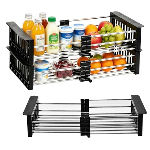 2 Pack Expandable Freezer Baskets for Chest Freezer - Image 2
