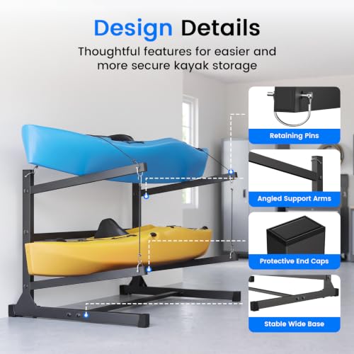 Kayak Storage Rack, 2/3/4 Level Kayak Rack for Garage - Image 7