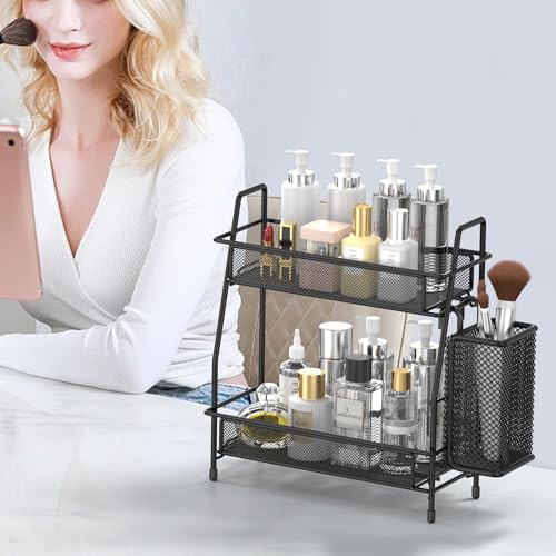 LEMIKKLE 2-Tier Bathroom Countertop Organizer,Skincare - Image 6