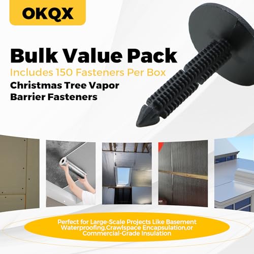 150-Pack 1 3/8'' Christmas Tree Vapor Barrier Fasteners - Image 8