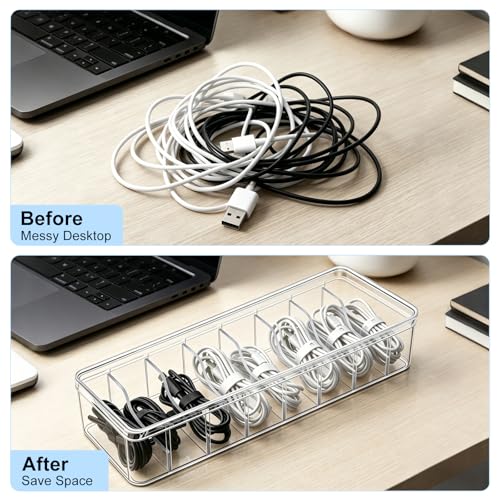 Cheardia 4 Pack Cable Organizer Box with Wire Ties, | All Products - Image 6
