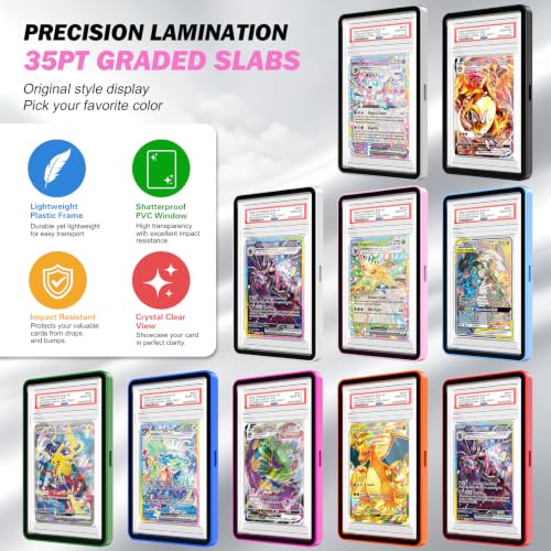 PSA Slab Protector,Magnetic Graded Card Case,10-Pack Multicolor - Image 7