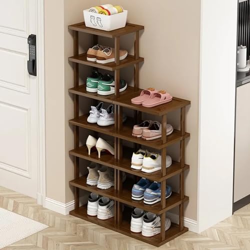Vertical Shoe Rack - Tall Narrow Shoe Rack Organizer - Image 4