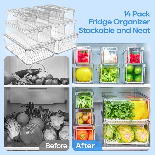 JollyPack Fridge Organizers, Refrigerator Organizer Bins - Image 5