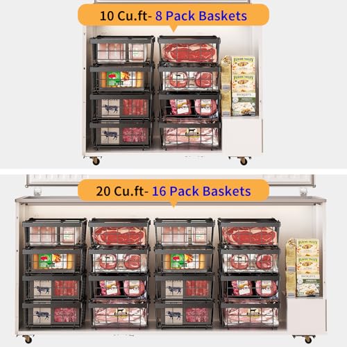 PrueBox Expandable Freezer Bins 2pes fits 3.5-20 Cu.Ft - Image 4