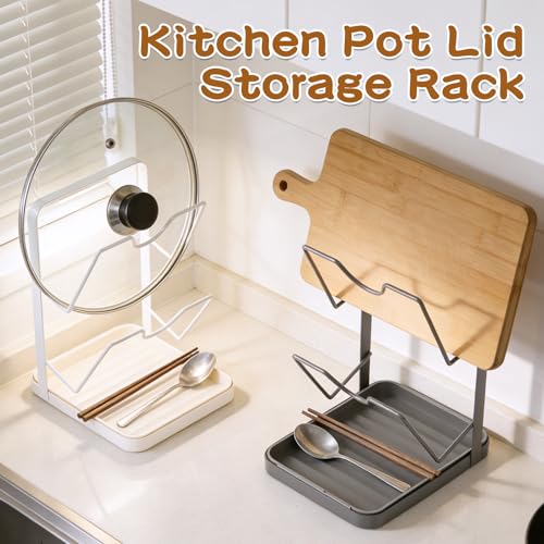 Kitchen Pot Lid Storage Rack, Double-Layer Pot Lid Organizer - Image 3