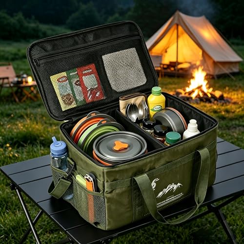GoldCamp 35L Camping Tote Organizer–Portable Gear Bag | Garage Storage - Image 4