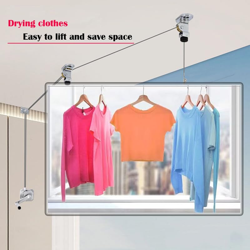 Plant Pulley Retractable Hanger Adjustable Heavy Duty | Garage Storage - Image 6