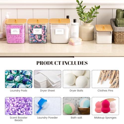 HomePekite Laundry Pods Storage Container, Clear Acrylic - Image 8