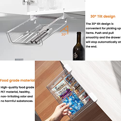 vacane Compact-depth Under Shelf Basket Organizer, Under Shelf - Image 6