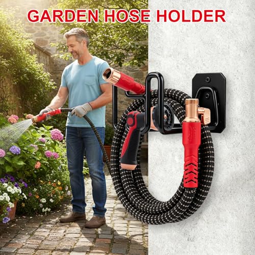 Holder for Pocket Hose, Heavy Duty Metal Wall Mount Hose - Image 8