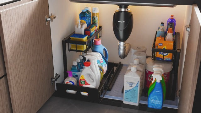 Solidhouse Under Sink Organizer, 2-Tier Under Kitchen Bathroom - Image 8