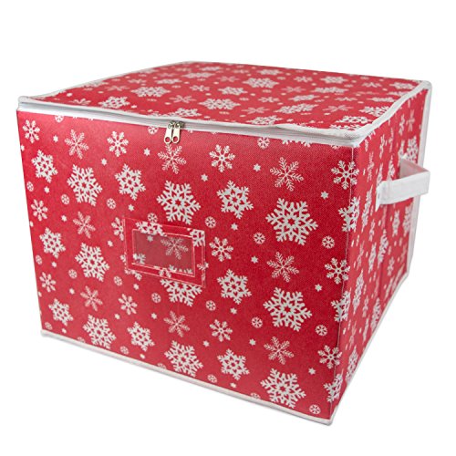 DII Christmas Ornament Storage Box with Dividers, Holds 75 - Image 2
