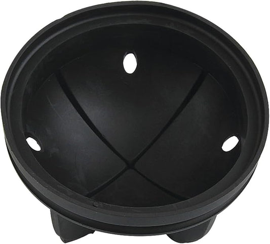 Kingston Brass KD4300 Made to Match Garbage Disposal Splash Guard, 3-3/8'' (L) x 3-3/8'' (W) x 2-1/8'' (H), Black