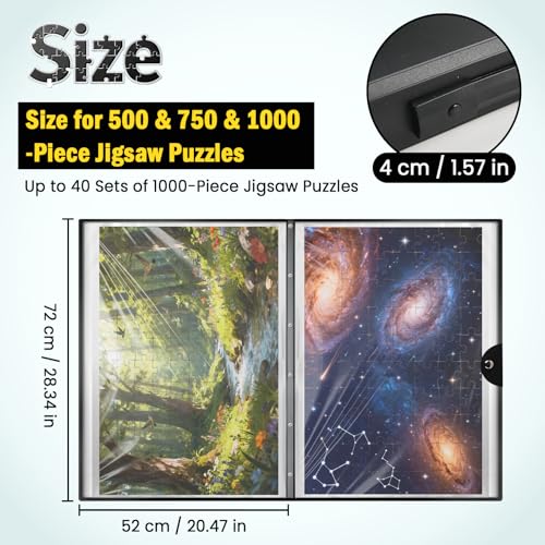 Puzzle Storage Folder Book for 1000pcs Puzzle, 28.3" x - Image 4