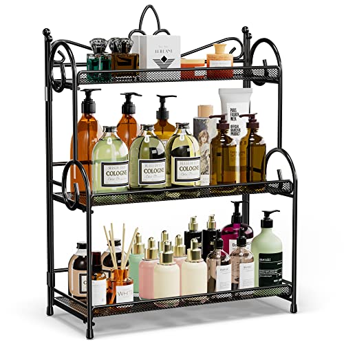 YIUKEA Bathroom Organizer Countertop - 3 Tier Spice Rack - Image 2