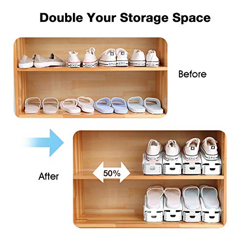 Neprock Shoe Slots Organizer, 20 Pack Adjustable Sho | Storage & Organ - Image 3