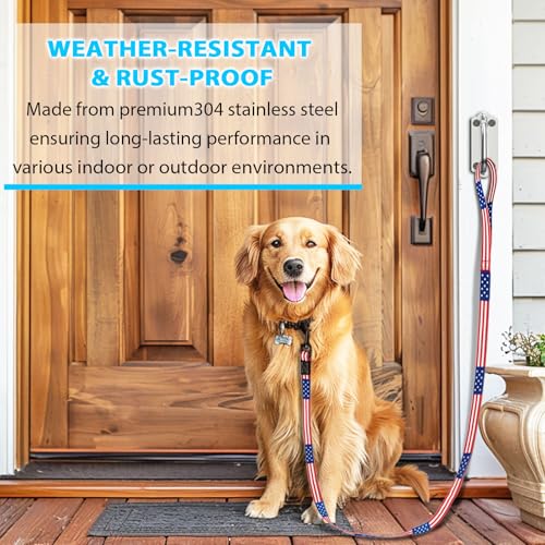 Heavy Duty Stainless Steel Dog Leash Wall | Pet Essentials - Image 5