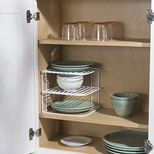 Home Basics 3-Tier Kitchen Corner Counter Shelf and Cabinet - Image 3
