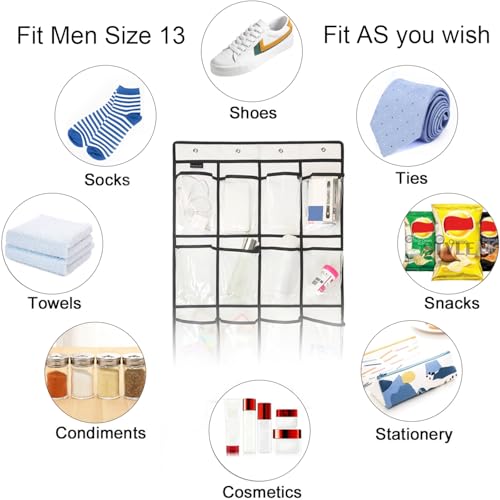 Extra Large Hanging Crystal Clear Over Door Shoe Org | All Products - Image 6