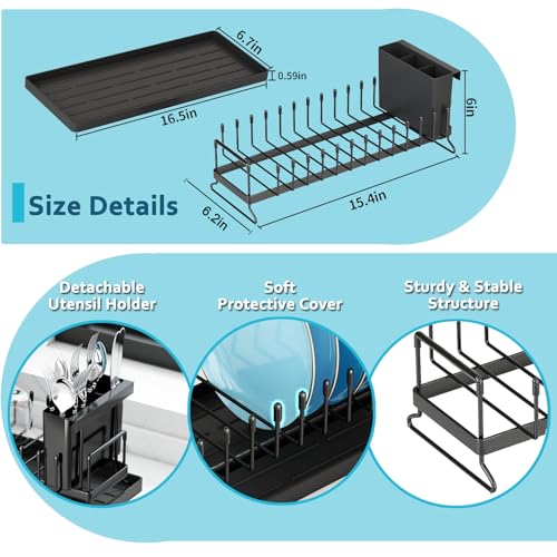 ANTOPY Small Dish Drying Rack - Compact Dish Rack for Kitchen - Image 7