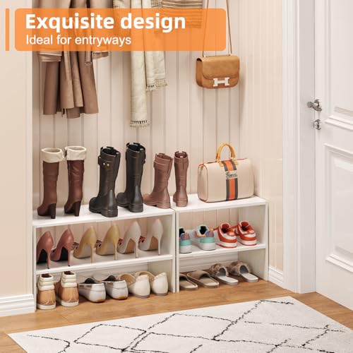 X-cosrack 2-Tier Shoe Rack Organizer for Closet - Image 3
