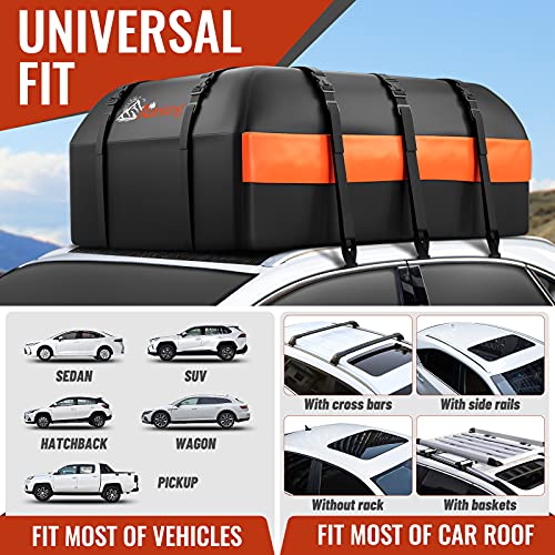 Car Rooftop Cargo Carrier Bag, 21 Cubic Feet 100% | Home Organization - Image 6