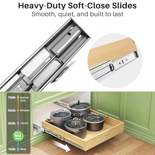 Pull Out Cabinet Organizer, Soft Close Wooden Slide | All Products - Image 5