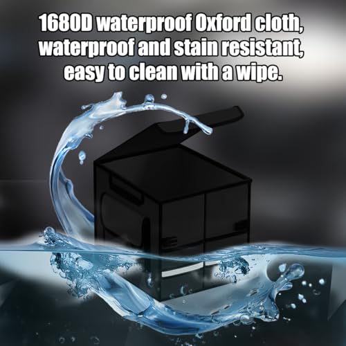 Car Trunk Organizer with Lid Collapsible Oxford Cloth Black - Image 4