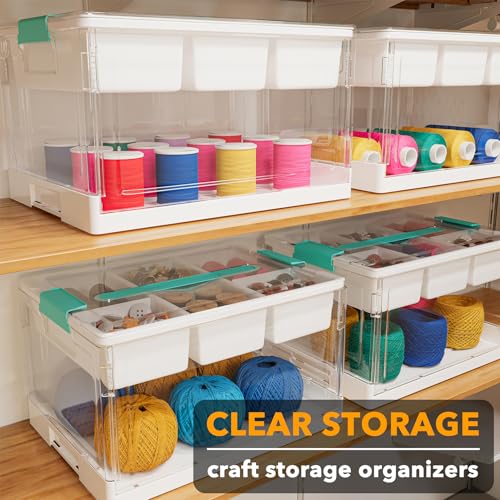 SpaceAid Craft Organizers and Storage - 24 QT Plastic Box - Image 5