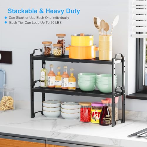 Narrow Expandable Cabinet Shelf Organizer 5.51" Width - Image 5