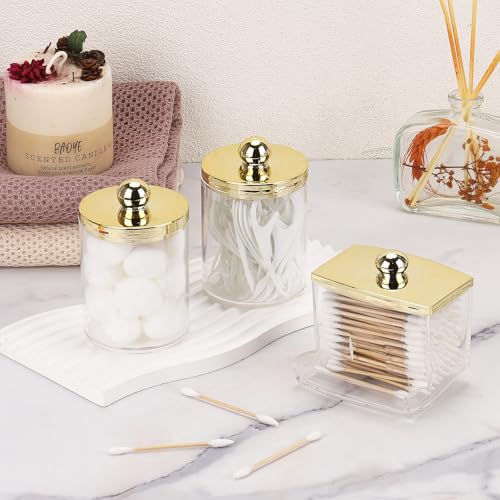 Tbestmax 10oz Cotton Ball Holder 7oz Qtips Dispenser, Bathroom - Image 7