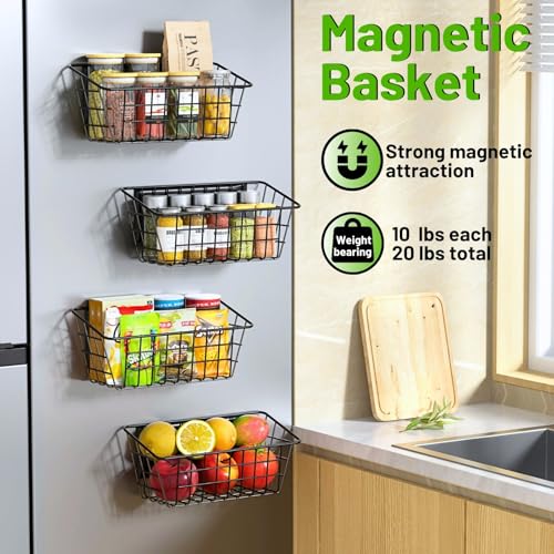 Ofiray-home Magnetic Shelf for Fridge, Seasoning Organizer - Image 3