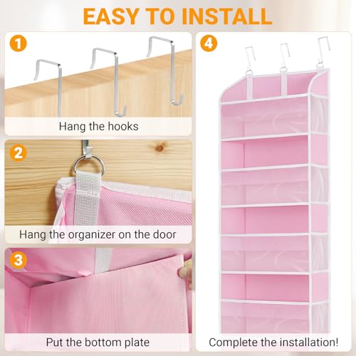 Over The Door Organizer-5 Layers Large Pockets, Heavy Duty Door - Image 7