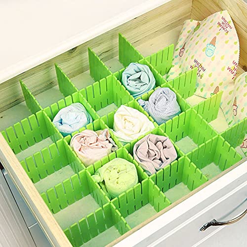 ZOENHOU 60 PCS Green Drawer Dividers, 12.6 x 2.8 Inch - Image 5