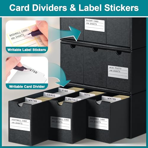 Trading Card Storage Box, Card Boxes with 60 Divider - Image 5