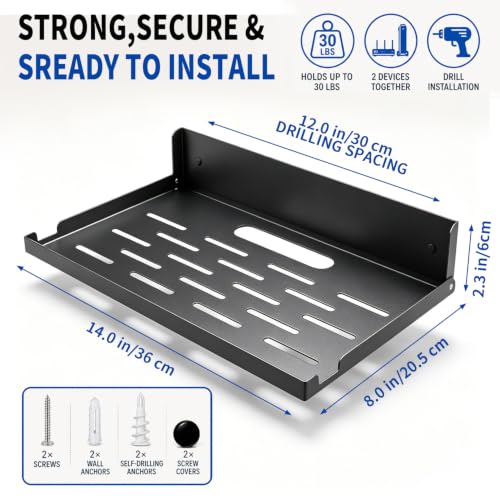 Foldable Wall Mount Router Shelf 14" W x 8" D Metal | All Products - Image 3